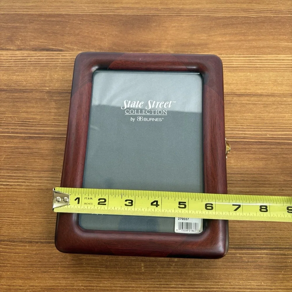Burnes State Street Collection Wood 5x7 Photo Frame Album Holds 40 Photos